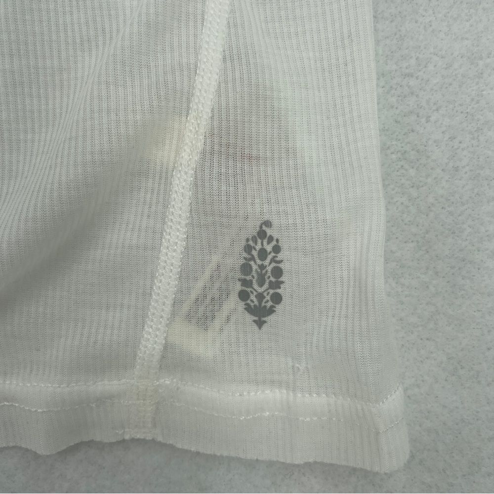 -FP Movement by Free People Very Varsity Women's Ribbed Sheer Tank Top NWT XS - Picture 5 of 15